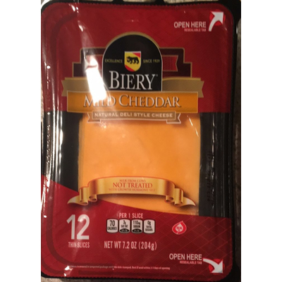 Mild Cheddar Sliced Cheese