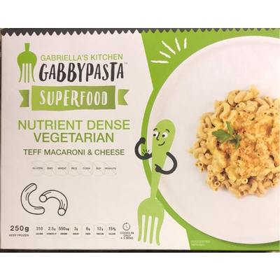Gabbypasta, Teff Macaroni & Cheese