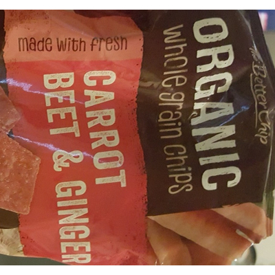 Organic Whole Grain Chips, Carrot Beet & Ginger
