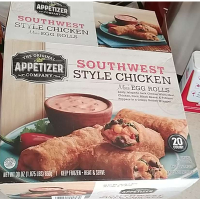 Mini Egg Roll, Southwest Style Chicken