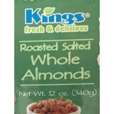 Whole Almonds, Roasted Salted