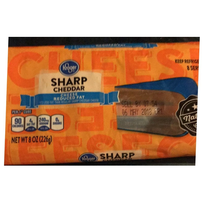 Sharp Cheddar Cheese, Reduced Fat