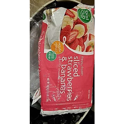 Strawberries & Bananas, Sliced Frozen