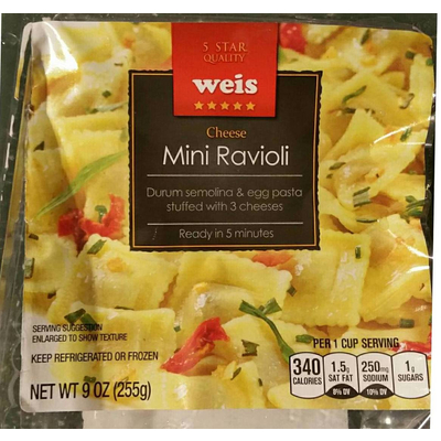 Mini Ravioli, Cheese