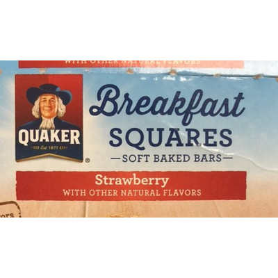 Breakfast Squares, Soft Baked Bars, Strawberry
