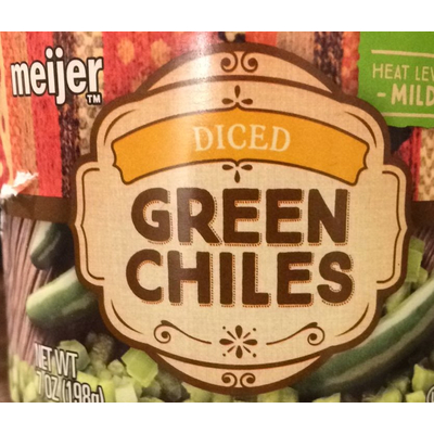 Green Chiles, Diced, Mild