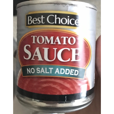 Tomato Sauce, No Salt Added