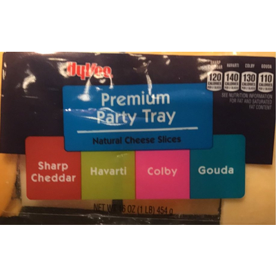 Premium Party Tray, Sharp Cheddar