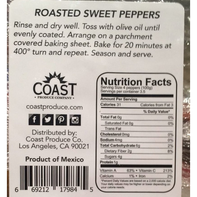 Roasted Sweet Peppers