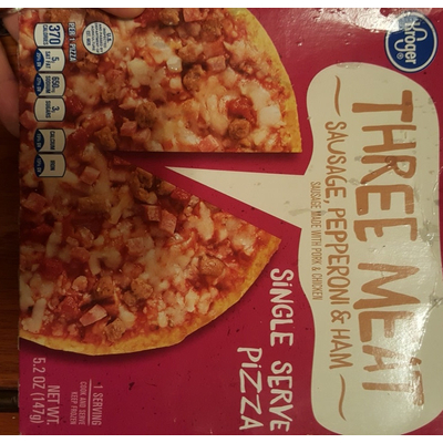 Three Meat Pizza
