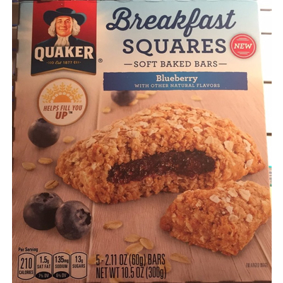 Breakfast Squares, Soft Baked Bars, Blueberry