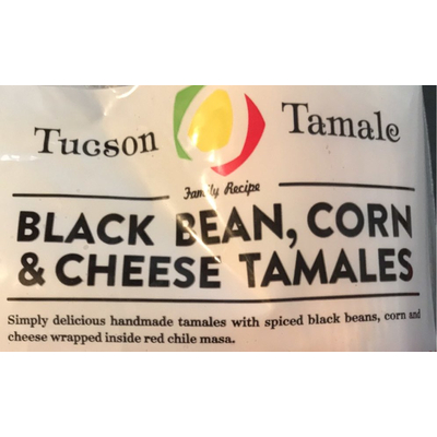 Black Bean, Corn & Cheese Tamales