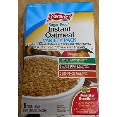 Instant Oatmeal, Apple Cinnamon