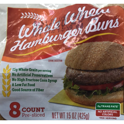 Hamburger Buns, Whole Wheat