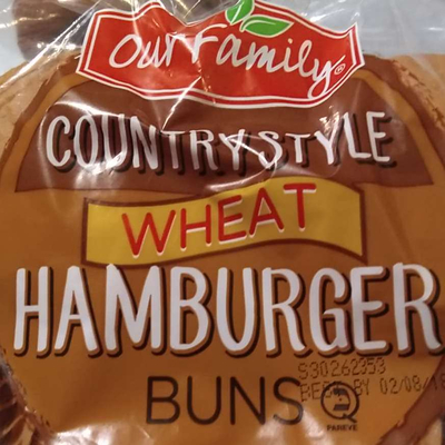 Wheat Hamburger Buns, Country Style