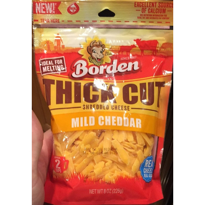 Shredded Cheese, Mild Cheddar