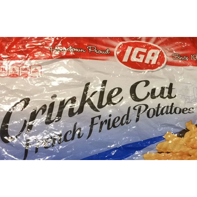 French Fried Potatoes, Crinkle Cut