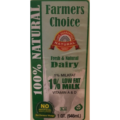 1% Low Fat Milk