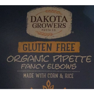 Gluten Free Organic Pipette Fancy Elbows