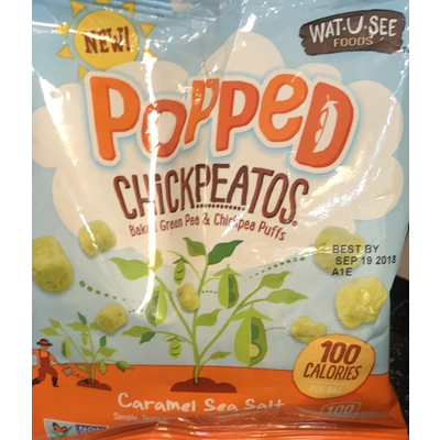 Popped Chickpeatos, Caramel Sea Salt