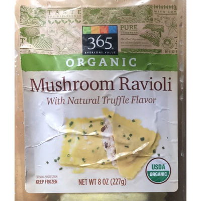 Mushroom Ravioli, Truffle Flavor Organic