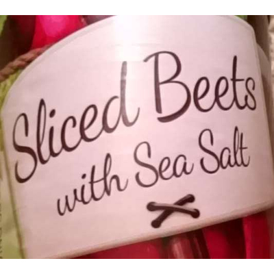 Sliced Beets with Sea Salt