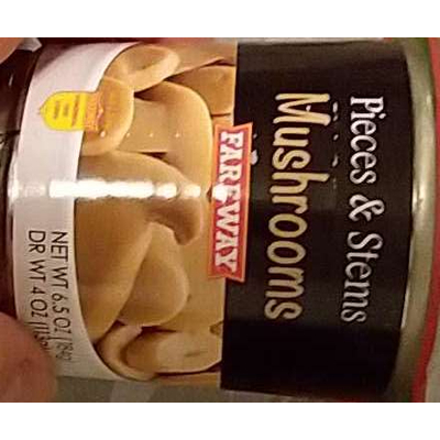 Mushrooms Peces & Stems