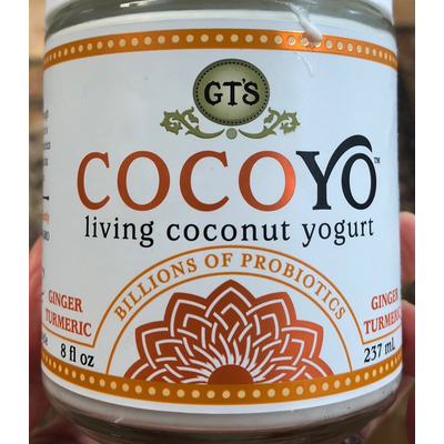 Cocoyo, Living Coconut Yogurt, Ginger Turmeric