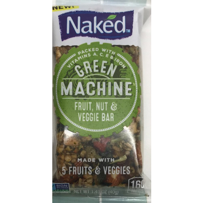 Green Machine, Fruit, Nut & Veggie Bar