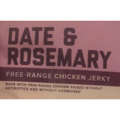Chicken Jerky, Date & Rosemary