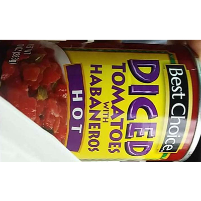 Diced Tomatoes with Habaneros, Hot
