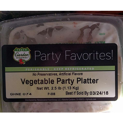 Vegetable Party Platter