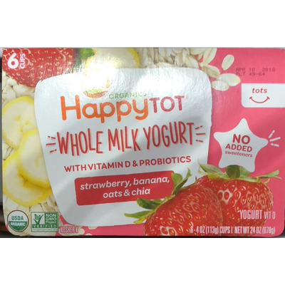 Whole Milk Yogurt, Strawberry Banana Oats & Chia