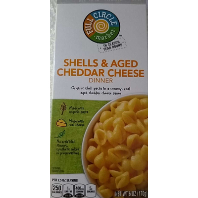 Shells & Aged Cheddar Cheese Dinner