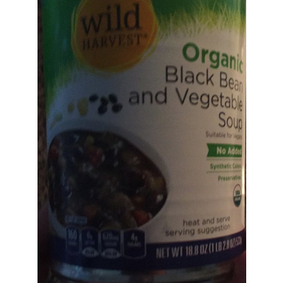 Black Bean and Vegetable Soup, Organic
