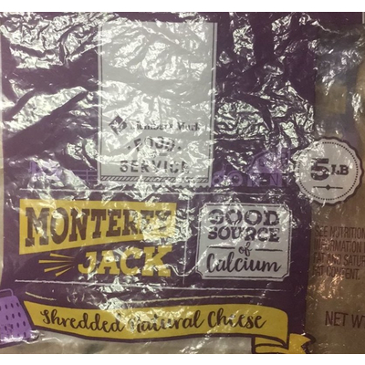 Shredded Natural Cheese, Monterey Jack