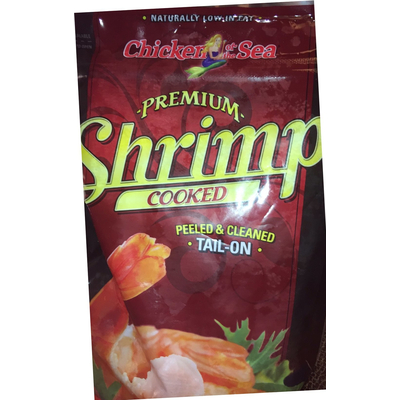 Premium Shrimp Cooked, Peeled Tail On