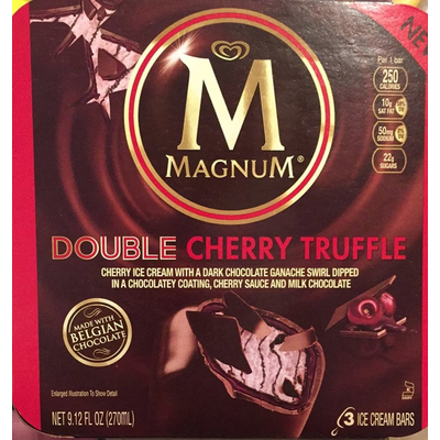 Ice Cream Bars, Double Cherry Truffle