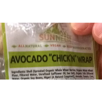 Avocado Chick'n Wrap
