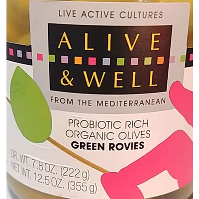 Organic Olives, Probiotic Rich