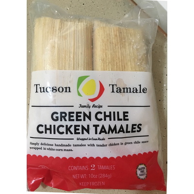 Chicken Tamales, Green Chile