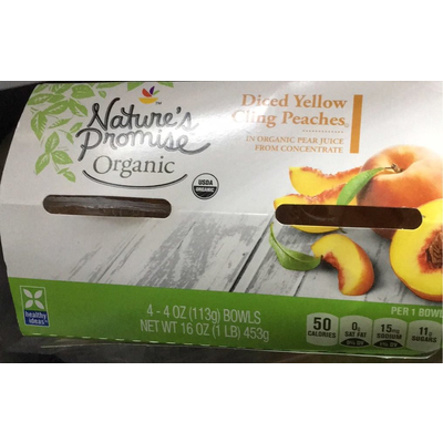 Diced Yellow Cling Peaches