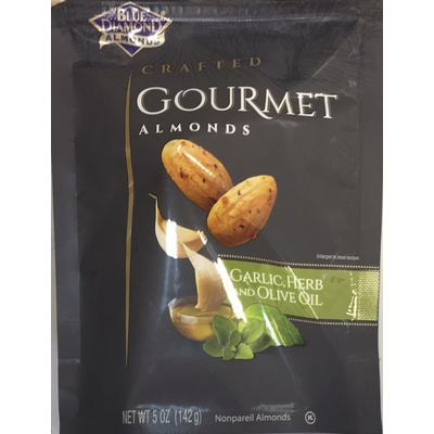Gourmet Almonds, Garlic Herb and Olive Oil