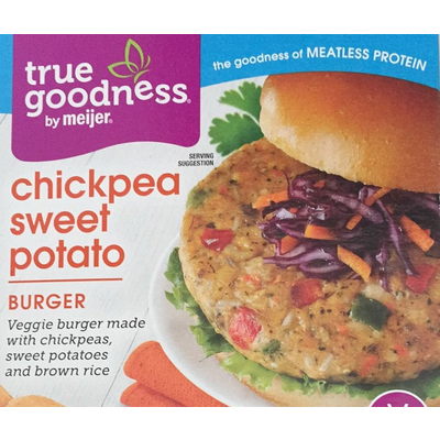 True Goodness, Burger, Chickpea Sweet Potato