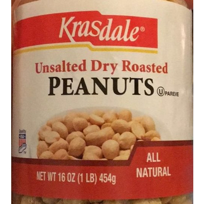 Peanuts, Unsalted Dry Roasted