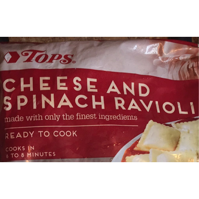 Cheese and Spinach Ravioli