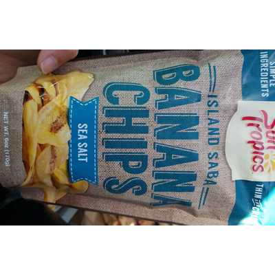 Island Saba Banana Chips, Sea Salt