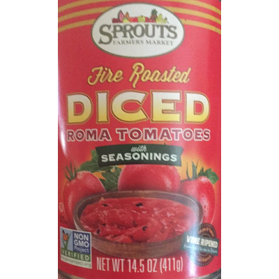 Diced Roma Tomatoes, Fire Roasted