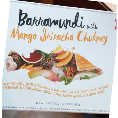 Barramundi with Mango Sriracha Chutney