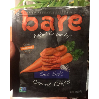 Baked Crunchy Carrot Chips, Sea Salt